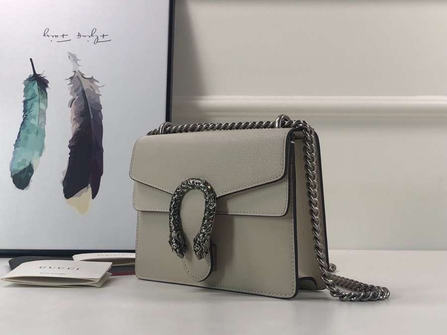 Gucci Dionysus mini leather bag 421970 0K7JN 9680 white - Click Image to Close